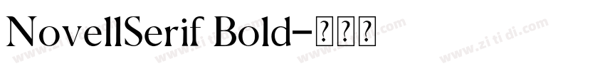NovellSerif Bold字体转换